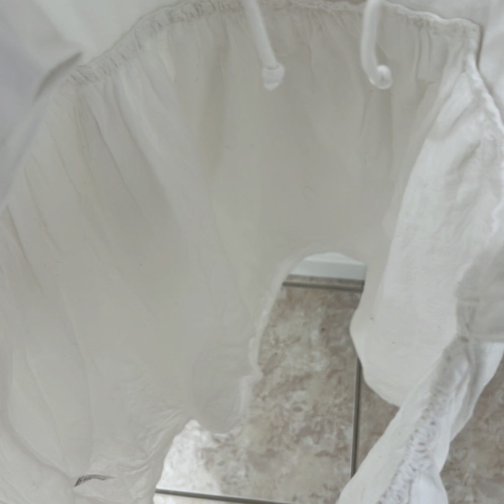 NEW Lovers + Friends White Puff Sleeve Open Back Dress - Picture 8 of 11